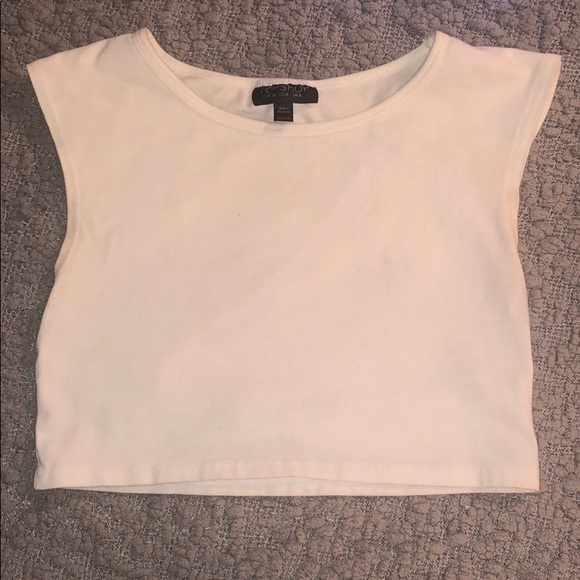 Topshop Tops - White crop top # A73 Topshop Tops - White crop top # A73
